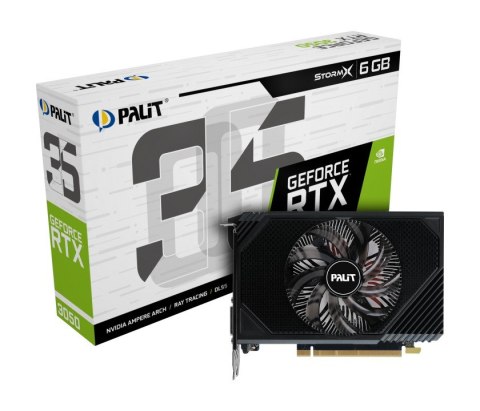 Karta graficzna GeForce RTX 3050 StormX 6GB GDDR6 96bit DVI/DP/HDMI Palit