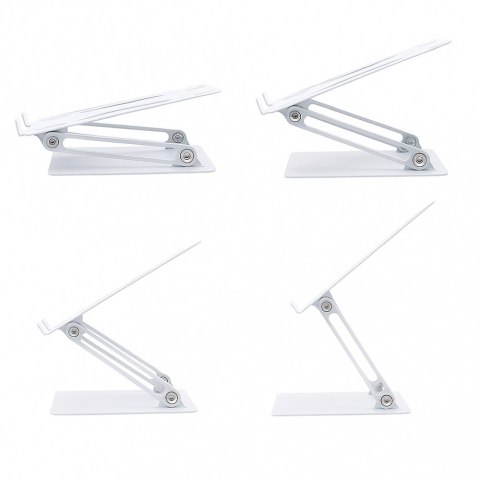 Podstawka pod laptopa, regulowana, ergonomiczna 10-17 cali LAPTOP STAND MT2661W (biała) Media-Tech