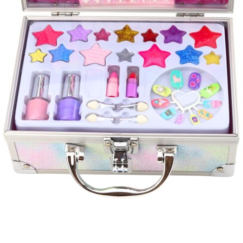Zestaw Piękności Brokatowy Kuferek Kosmetyki Do Paznokci Makijażu Syrenka LEAN Toys