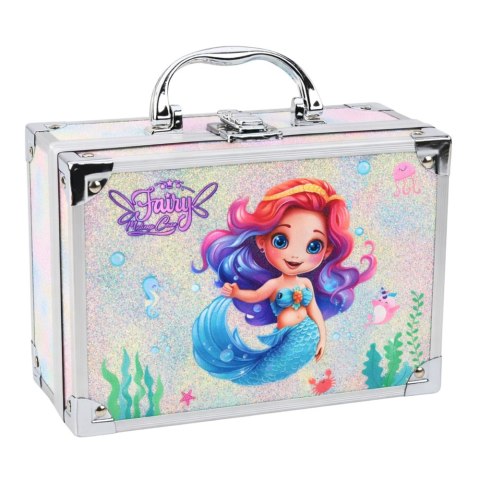 Zestaw Piękności Brokatowy Kuferek Kosmetyki Do Paznokci Makijażu Syrenka LEAN Toys