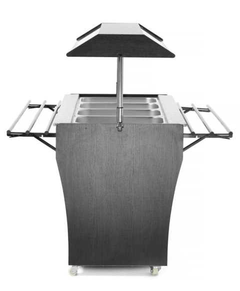 Bufet bar stół chłodniczy sałatkowy z oświetleniem daszkiem 4 pojemniki GN 1/1 2-10C 170 W ARKTIC