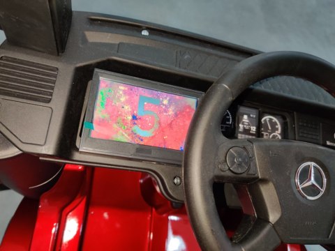 Auto na Akumulator Mercedes Actros Czerwony Lakierowany MP4 LEAN CARS