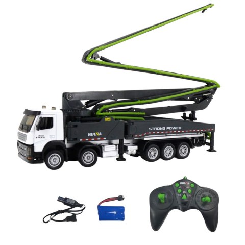 Ciężarówka Pomogruszka Betonowa Zdalnie Sterowana RC Huina Szara 1:18 HUINA