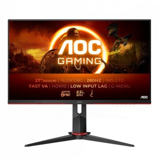 Monitor 27G2ZN3 27 cali Fast VA 280Hz HDMIx2 DP Pivot AOC