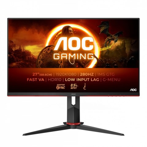 Monitor 27G2ZN3 27 cali Fast VA 280Hz HDMIx2 DP Pivot AOC