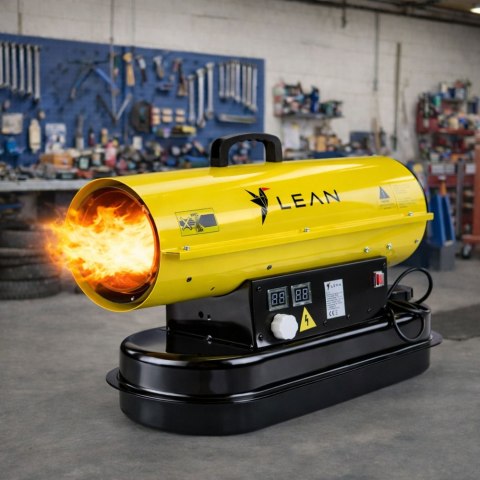 Nagrzewnica Spalinowa Olejowa 30KW Wyświetlacz LCD Termostat LEAN
