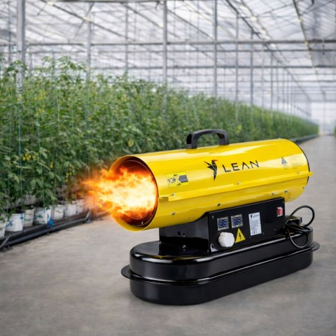 Nagrzewnica Spalinowa Olejowa 30KW Wyświetlacz LCD Termostat LEAN