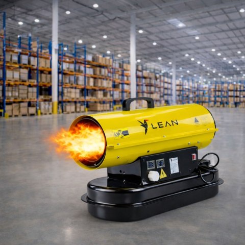 Nagrzewnica Spalinowa Olejowa 30KW Wyświetlacz LCD Termostat LEAN