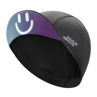 Czapka rowerowa kolarska z daszkiem - czarna ROCKBROS