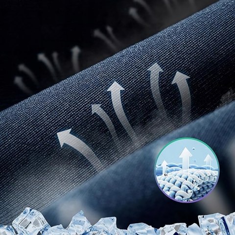 Czapka rowerowa kolarska z daszkiem - czarna ROCKBROS