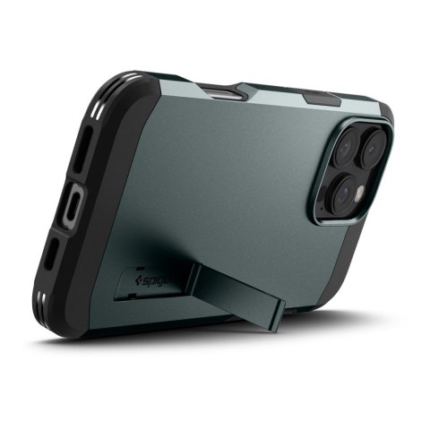 Etui case na iPhone 16 Pro z podstawką Tough Armor MagSafe - zielone SPIGEN