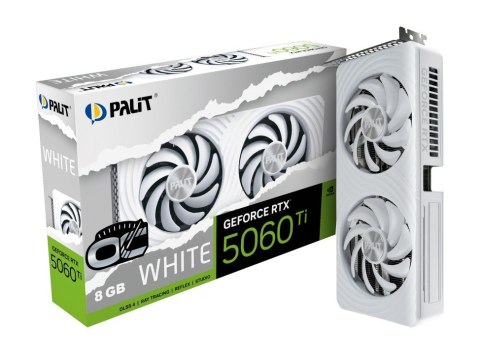 Karta graficzna GeForce RTX 5060 TI WHITE OC 8GB GDDR7 128bit 3DP/HDMI Palit