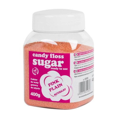 Kolorowy cukier do waty cukrowej różowy naturalny smak waty cukrowej 400g GSG24