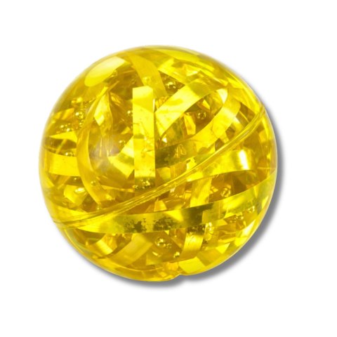 Elastyczna Piłka Do Odbijania Z Kauczuku Konfetti Świeci Mix 7 cm LEAN Toys