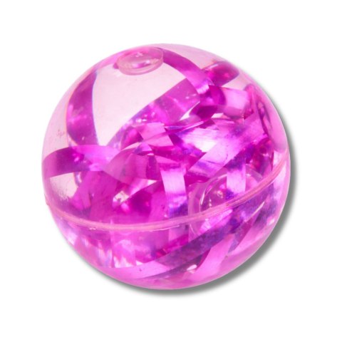 Elastyczna Piłka Do Odbijania Z Kauczuku Konfetti Świeci Mix 7 cm LEAN Toys