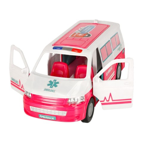 Mobilny Szpital Karetka Ambulans 2W1 Lalka Doktor Akcesoria Medyczne LEAN Toys