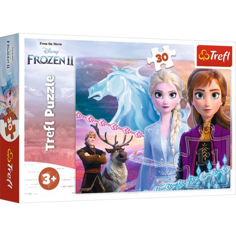Puzzle - 30 - Odwaga sióstr - Disney Kraina Lodu II - Trefl 18253 Trefl Puzzle