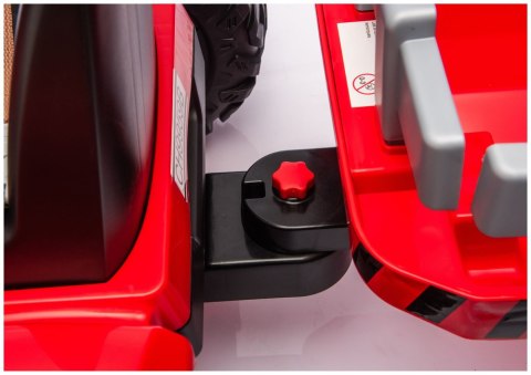 Traktor Na Akumulator CH9959B Z Przyczepą Czerwony 24V LEAN CARS