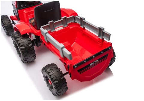 Traktor Na Akumulator CH9959B Z Przyczepą Czerwony 24V LEAN CARS
