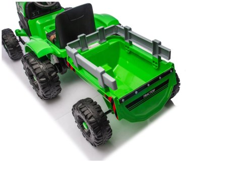 Traktor Na Akumulator CH9959B Z Przyczepą Jasno Zielony 24V LEAN CARS