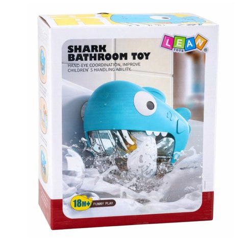 Zabawka Do Kąpieli Rekin Maszyna Do Robienia Piany Niebieski LEAN Toys