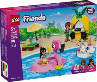 Klocki Friends 42658 Impreza na basenie z jednorożcem i flamingiem LEGO