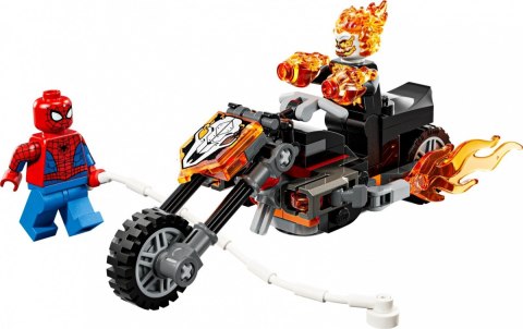 Klocki Super Heroes 76335 Spider-Man kontra Ghost Rider na motocyklu LEGO
