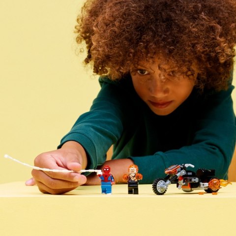 Klocki Super Heroes 76335 Spider-Man kontra Ghost Rider na motocyklu LEGO