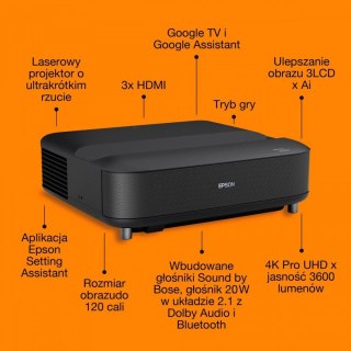 Projektor EH-LS670B 3LCD KD 4KUHD/3600L/5m:1/16:9/czarny Epson