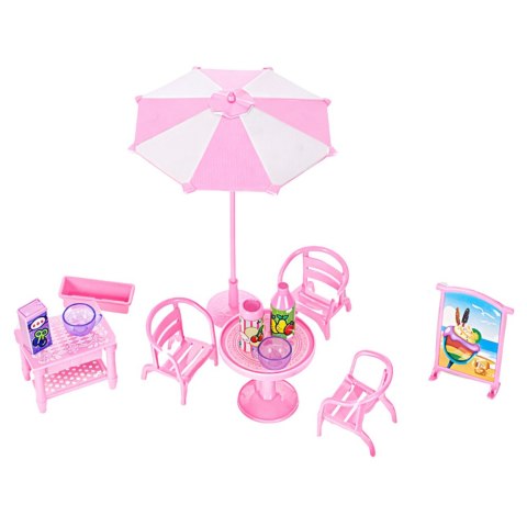 Kamper Lodziarnia Ica Cream Car Dla Lalek Rozkładany Różowy LEAN Toys