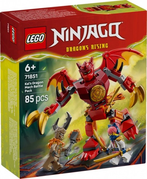 Klocki Ninjago 71851 Smok-mech Kaia - zestaw bitewny LEGO