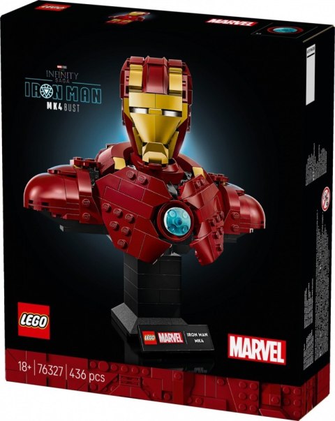 Klocki Super Heroes 76327 Popiersie Iron Mana MK4 LEGO