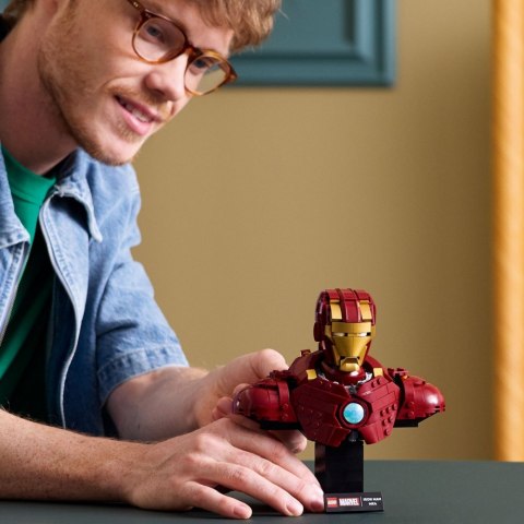Klocki Super Heroes 76327 Popiersie Iron Mana MK4 LEGO