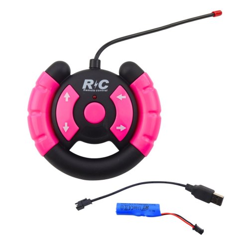 Samochód Terenowy Zdalnie Sterowany RC Z Lalkami Różowy 1:16 LEAN Toys