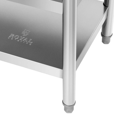 Stół blat roboczy centralny stalowy 3 poziomy 120 x 60 cm do 600 kg Royal Catering