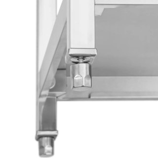 Zlew basen jednokomorowy z ociekaczem półką i rantem prawy 100 x 60 x 97 cm Royal Catering