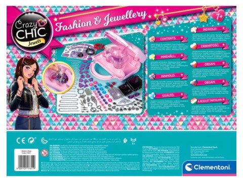 Crazy Chic Zestaw DIY Crazy Torebeczka Koraliki Bransoletki Clementoni 17651 Clementoni