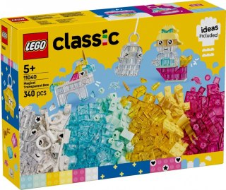 Klocki Classic 11040 Magiczny zestaw z przezroczystymi klockami LEGO