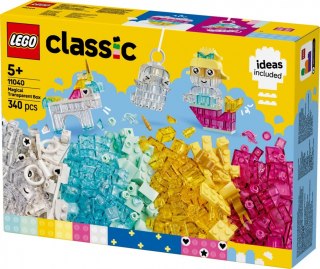 Klocki Classic 11040 Magiczny zestaw z przezroczystymi klockami LEGO