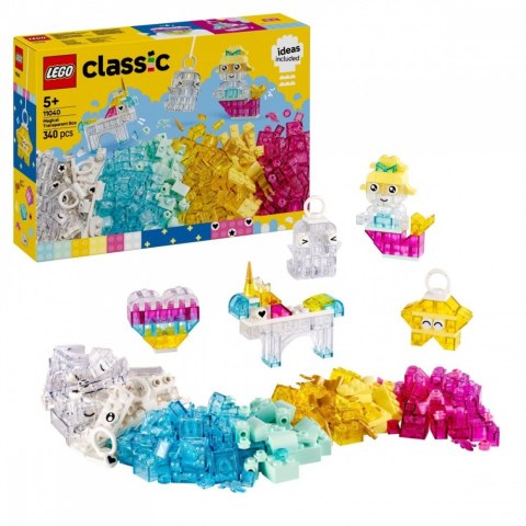 Klocki Classic 11040 Magiczny zestaw z przezroczystymi klockami LEGO