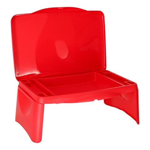 Stolik samochodowy do auta podróżny przenośny składany dla dzieci ze schowkiem czerwony Kik Sp. z o. o. Sp. k.