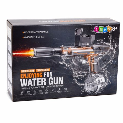 Elektryczny Pistolet Broń Na Wodę Podświetlenie LED Zasięg 8M LEAN Toys