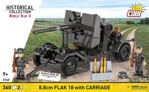 Klocki 8.8 cm Flak z wózkiem 360 klocków Cobi Klocki