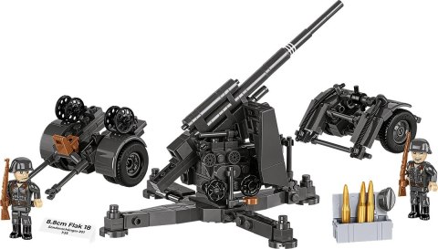Klocki 8.8 cm Flak z wózkiem 360 klocków Cobi Klocki