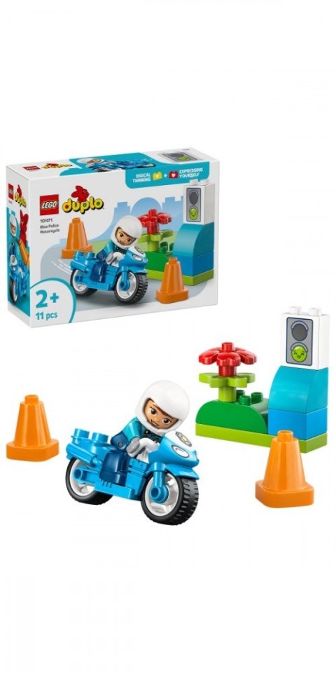 Klocki DUPLO 10471 Niebieski motocykl policyjny LEGO