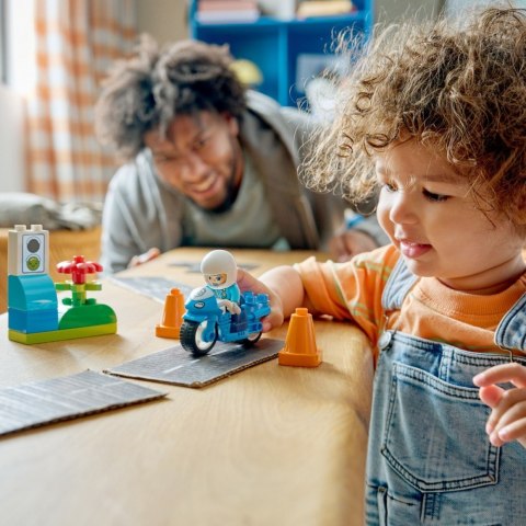 Klocki DUPLO 10471 Niebieski motocykl policyjny LEGO