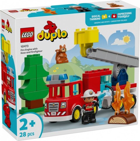 Klocki DUPLO 10473 Wóz strażacki z wężem i strażakiem LEGO