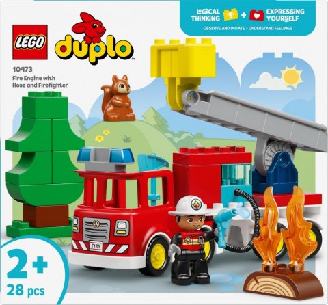 Klocki DUPLO 10473 Wóz strażacki z wężem i strażakiem LEGO