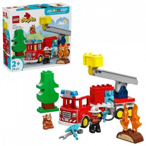 Klocki DUPLO 10473 Wóz strażacki z wężem i strażakiem LEGO