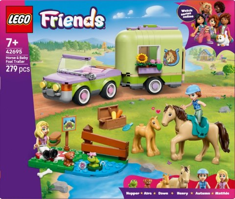 Klocki Friends 42695 Przyczepa z koniem i źrebaczkiem LEGO